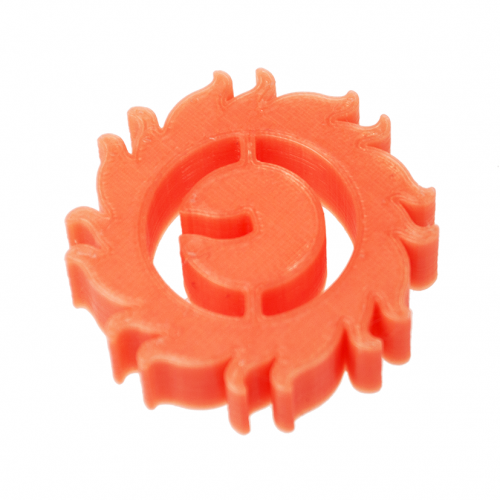 logo z filamentu pomarańczowego